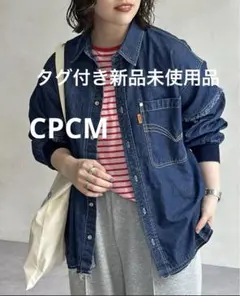 СРСМ 袖切替フリンジデニムシャツ