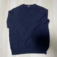 CLUB ROOM 100%カシミヤ Vネックセーター XL 青 - メルカリ