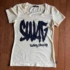 baby Shoop 半袖 Tシャツ イエロー ロゴ プリント　XSのサムネイル