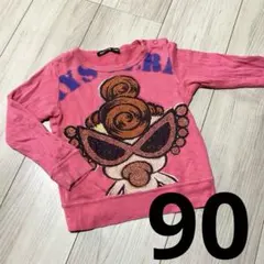 ヒステリックミニ　薄手トレーナー　ピンク 90