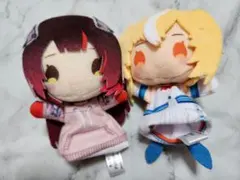 ホロライブ プロダクション 指パペット ぬいぐるみ 2個セット ロボ子 フレアのサムネイル