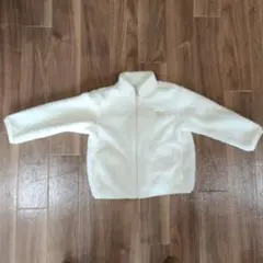 ホワイト フリースジャケット 100cm~