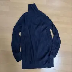 mizuiro ind ワイドリブタートルネックプルオーバー