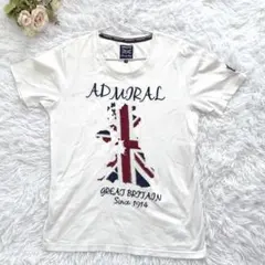 Admiral Men's Bigi ユニオンジャック Tシャツ 半袖 ホワイトのサムネイル