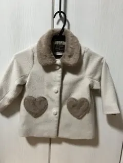 Petit main ハートポケットコート 100cm