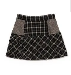 coco check pleats skirt
