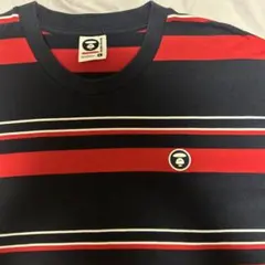 AAPE NOW ストライプ Tシャツ Lサイズ