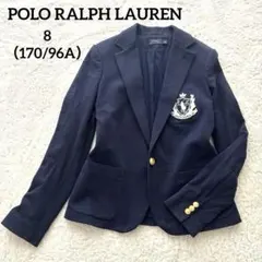 ラルフローレン ジャケット 紺ブレ エンブレム 刺繍金ボタン ジャケット ポロラルフローレン 紺ブレ 金ボタン 刺繍ロゴ ネイビー M 近年