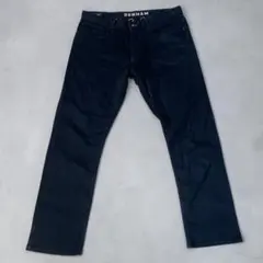 W36 デンハム RAZOR FBL ストレッチ ブラック デニム パンツのサムネイル