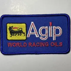 Agip 刺繍 RACING OIL オイル レース アジップ イタリア 企業