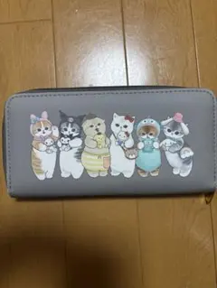 モフサンド mofusand×サンリオキャラクターズ コラボ長財布 グレーのサムネイル