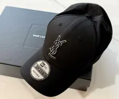 新品未使用】サンローラン ニューエラ キャップ 9FORTY ブラック YSL