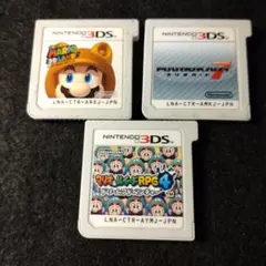 ★3DS★スーパーマリオ3D マリオカート7 マリオ＆ルイージRPG4  計2本