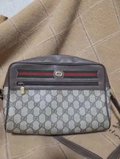 GUCCI GGパターン ショルダーバッグ　オールドグッチ