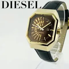 【希少品　美品　新品電池】2850 DIESEL ユニセックス腕時計　ゴールド