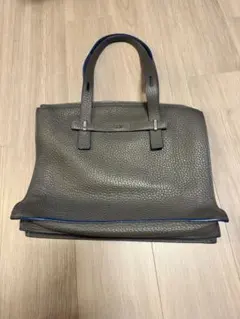 美品✨FURLA トートバッグ GIOVE ビジネス グレー レザー A4