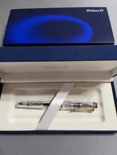 【ペリカン】 万年筆 M200 デモンストレーター クリア F　西ドイツ製 ペリカン】 万年筆 M200 デモンストレーター クリア F 西ドイツ製