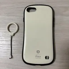 iFace ハードケース ホワイトとストラップ