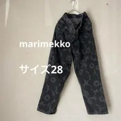 marimekkoマリデニム ブラック マリメッコ ウニッコ ジーンズ28バレルのサムネイル