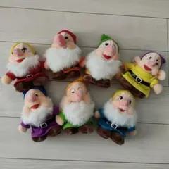 【希少】 Disney白雪姫 7人の小人 ぬいぐるみ セットのサムネイル