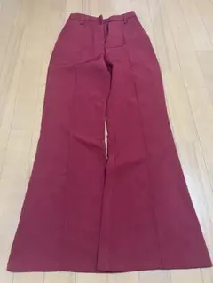 WEGO フレアパンツ レッド Sサイズ