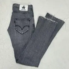 Levi’s Black⭐️日本製 W29グレー フレアデニム Y2K カットオフのサムネイル