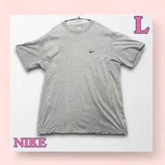 【銀タグ】ナイキ 刺繍ワンポイントロゴ Tシャツ グレー《L 》90sビンテージのサムネイル