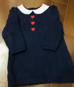 ワンピース　ニットワンピース　チュニック　80