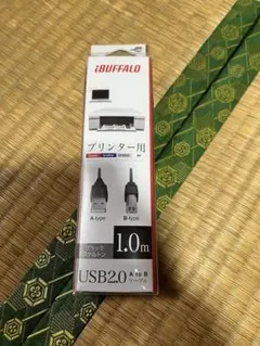 iBUFFALO プリンター用 USB2.0ケーブル 1.0m ブラック