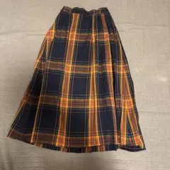en recre チェック柄 プリーツスカート M