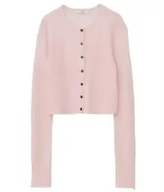 クラネ　SHEER ROLLED EDGE KNIT CARDIGAN