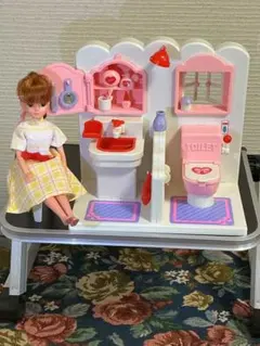 1970〜80年代のリカちゃんのコーナールームとリカちゃん人形のセット
