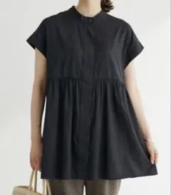 新品未使用　タグ付き　ショコラフィネローブ　接触冷感　フレンチスリーブチュニックのサムネイル