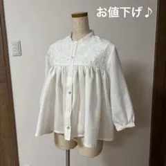 ミナペルホネン　smile flower ブラウス　羽織り　ハンドメイド ミナペルホネン smile flower ブラウス 羽織り ハンドメイド｜Yahoo