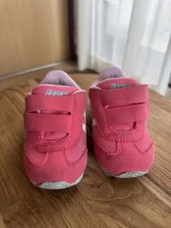 Asics ベビーシューズ ピンク マジックテープ
