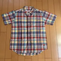 MIKI HOUSE 半袖チェックシャツ 140