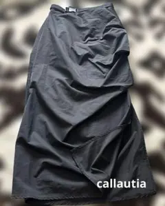 ♦未使用callautia 個性的ロングスカート ブラックのサムネイル