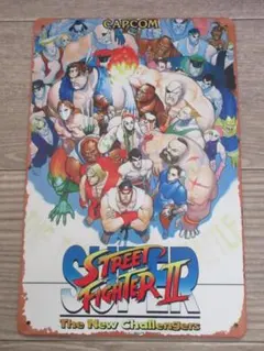 ストリートファイターⅡ　メタルサイン　ブリキ看板34/05