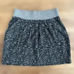 LASUD ニット風裏毛ミニスカート