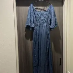 ネイビーフレアスリーブワンピース③ 【期間限定値下げ中】