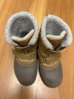 mont-bell キッズ スノーブーツ ブラウン　19センチ