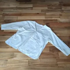 GREEN LABEL RELAXING Vネック 五分袖シャツアイボリー