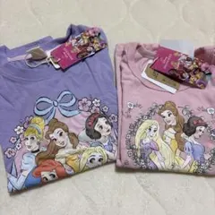 ディズニープリンセス 半袖Tシャツ 110cm 2枚セット