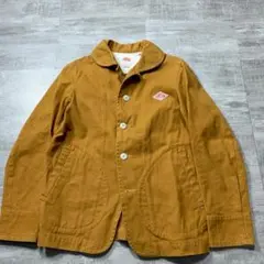 DANTON カバーオールジャケット 丸襟 キャメル 34 ダントン コットン