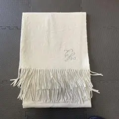 ロゴ入り　ライトグレー　マフラー