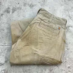 し*ぎ様 カーハート　ワークパンツ　古着　ボトムス　ベージュ　W34