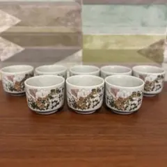 九谷焼　お猪口　おちょこ　湯飲み　湯呑み　食器　骨董品　アンティーク