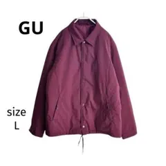 【GU】メンズ　ウィンドプルーフ中綿コーチジャケット　 ジャンパー　ブルゾン
