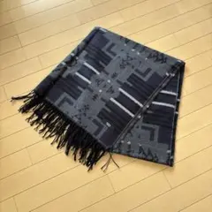 ブラック グレー パープル ストール