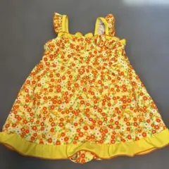 水着　ワンピース　女の子　花柄　90センチ